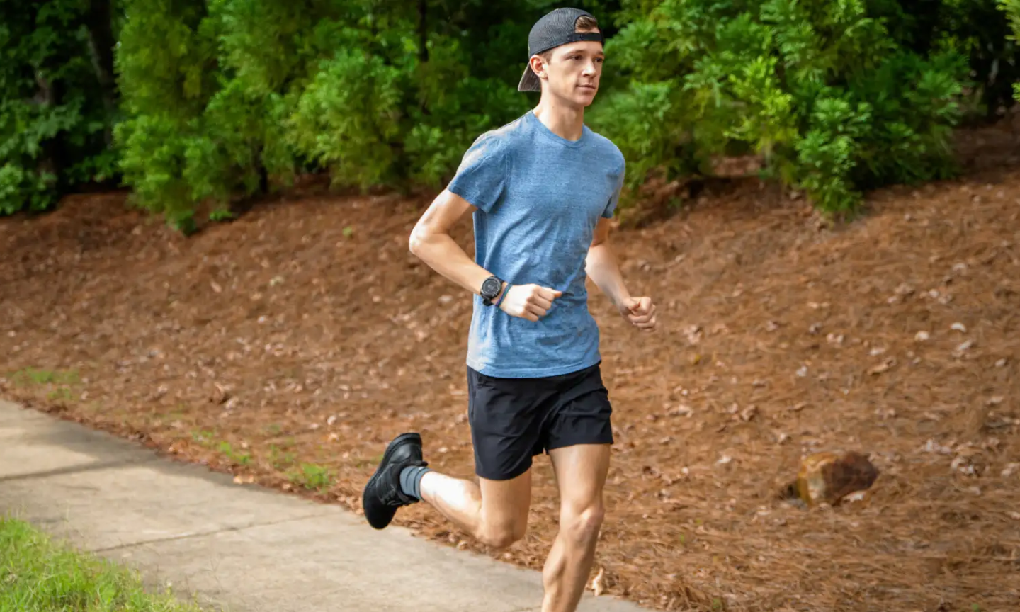 William, a TZIELD® (teplizumab-mzwv) patient, running outdoors