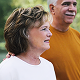 Colleen, a TZIELD® (teplizumab-mzwv) patient, outdoors with her husband and caregiver, Terry